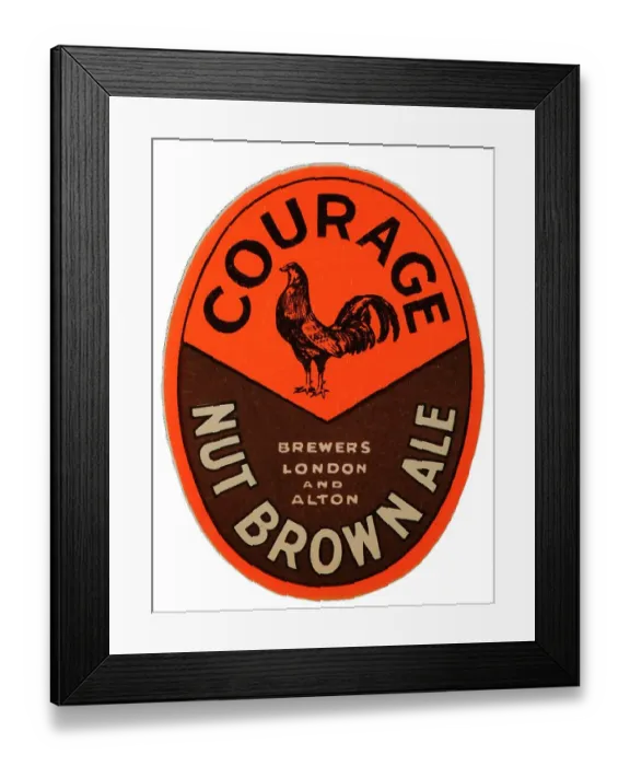 Framed Print : Courage Nut Brown Ale Framed Print : Courage Nut Brown Ale