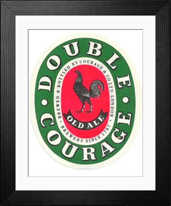 Framed Print : Courage Double Old Ale Framed Print : Courage Double Old Ale
