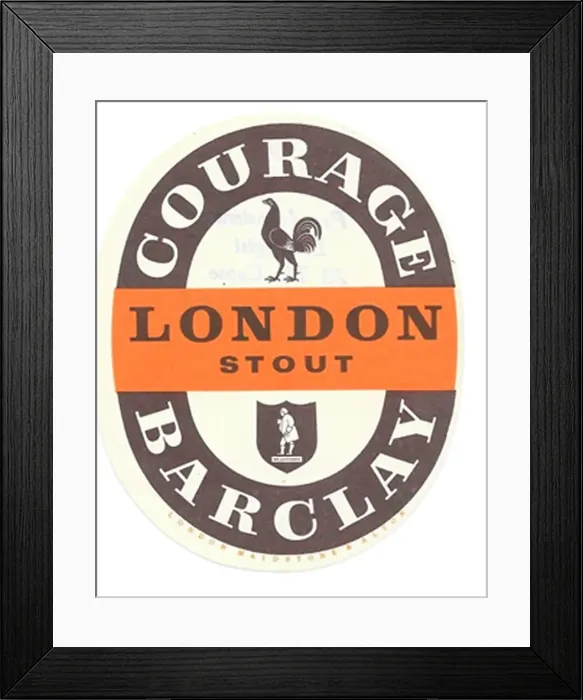 Framed Print : Courage Barclay London Stout Framed Print : Courage Barclay London Stout