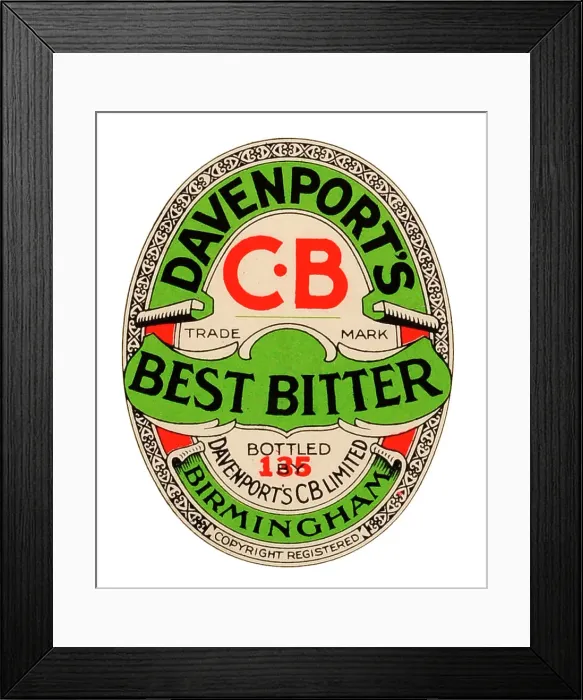 Framed Print : Davenport's Best Bitter Framed Print : Davenport's Best Bitter
