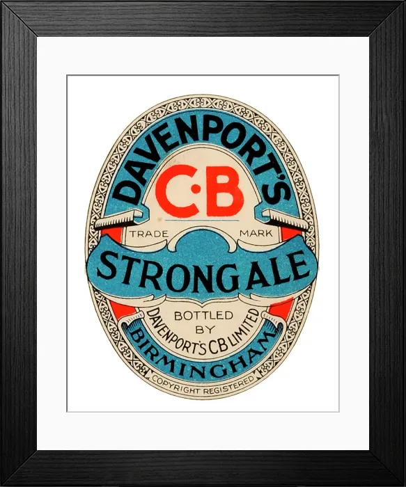 Framed Print : Davenport's Strong Ale Framed Print : Davenport's Strong Ale