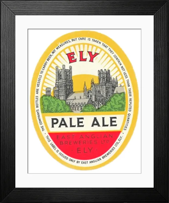 Framed Print : East Anglian Breweries Ely Pale Ale Framed Print : East Anglian Breweries Ely Pale Ale