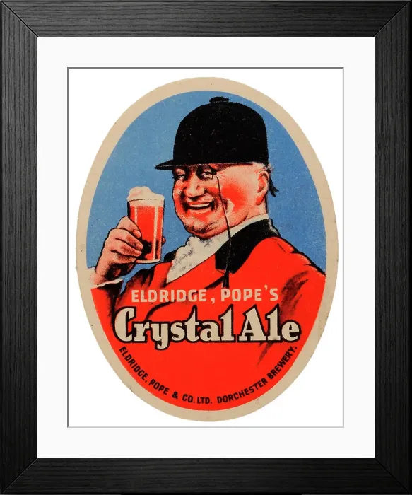 Framed Print : Eldridge, Pope's Crystal Ale Framed Print : Eldridge, Pope's Crystal Ale