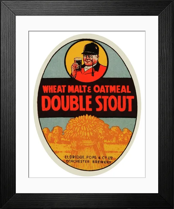 Framed Print : Eldridge Pope's Wheat Malt & Oatmeal Double Stout Framed Print : Eldridge Pope's Wheat Malt & Oatmeal Double Stout