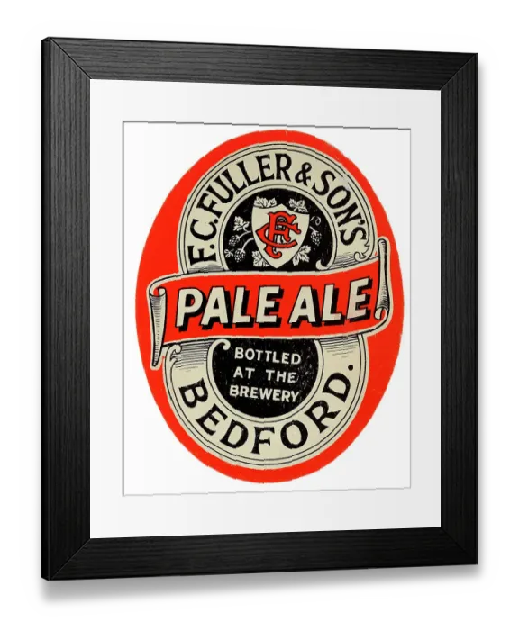 Framed Print : F C Fuller Pale Ale Framed Print : F C Fuller Pale Ale