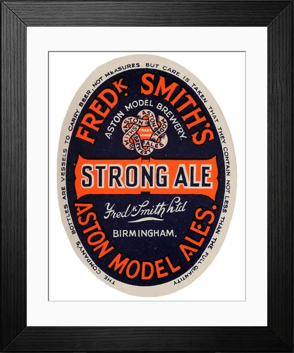 Framed Print : Fredk. Smith's Strong Ale Framed Print : Fredk. Smith's Strong Ale
