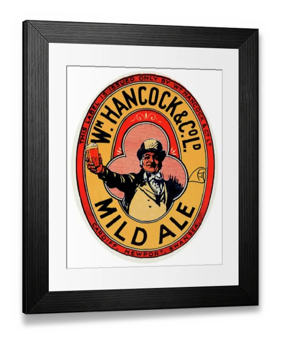 Framed Print : Wm Hancock Mild Ale