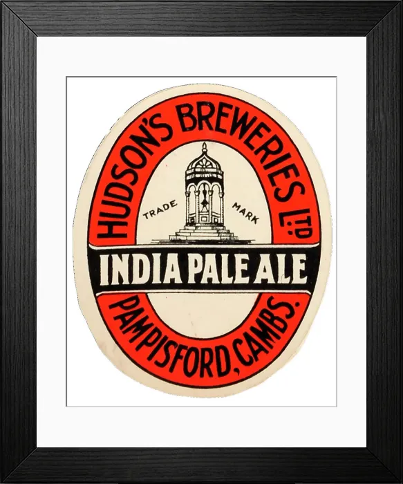 Framed Print : Hudson's India Pale Ale Framed Print : Hudson's India Pale Ale