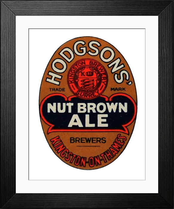 Framed Print : Hodgsons Nut Brown Ale Framed Print : Hodgsons Nut Brown Ale