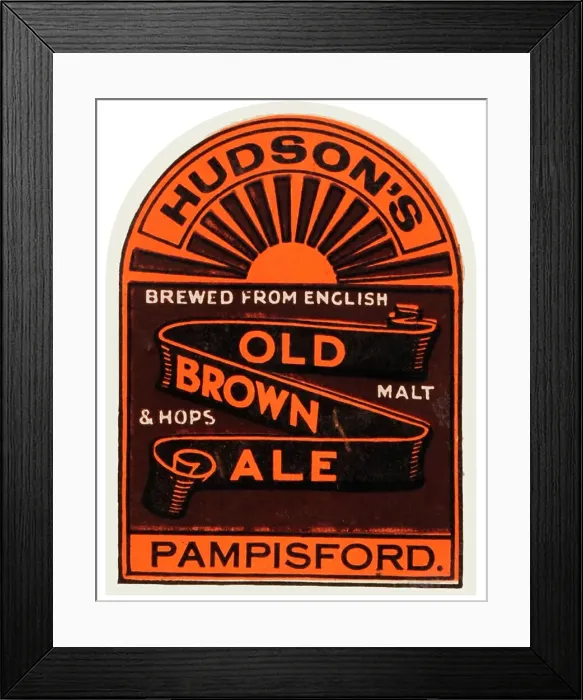 Framed Print : Hudson's Old Brown Ale Framed Print : Hudson's Old Brown Ale