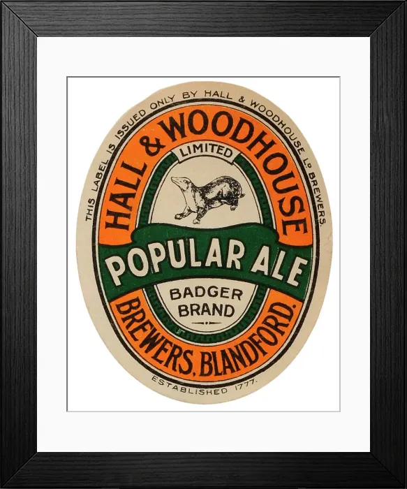 Framed Print : Hall & Woodhouse Popular Ale Framed Print : Hall & Woodhouse Popular Ale