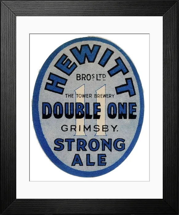Framed Print : Hewitt Bros Double One Strong Ale Framed Print : Hewitt Bros Double One Strong Ale