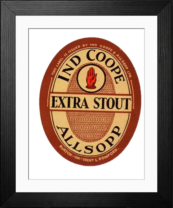 Framed Print : Ind Coope Allsopp Extra Stout Framed Print : Ind Coope Allsopp Extra Stout
