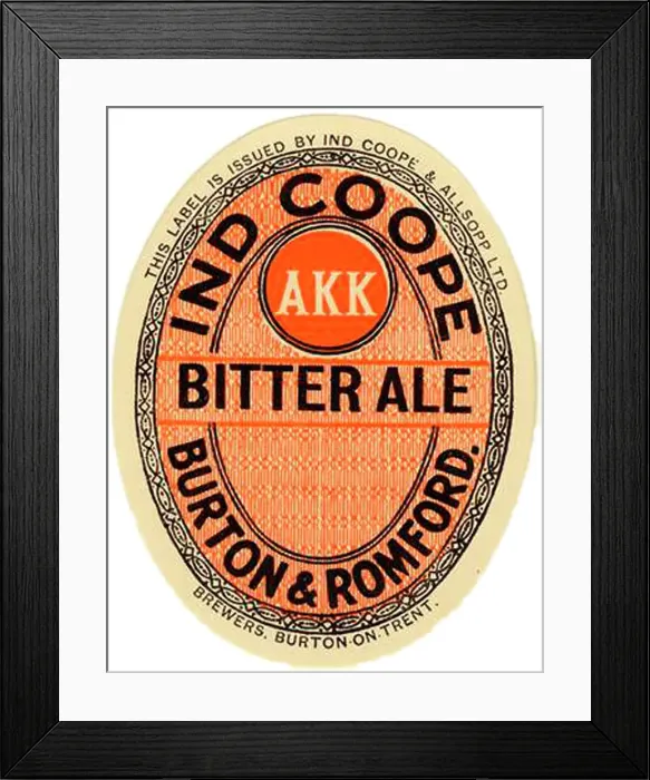 Framed Print : Ind Coope Bitter Ale Framed Print : Ind Coope Bitter Ale