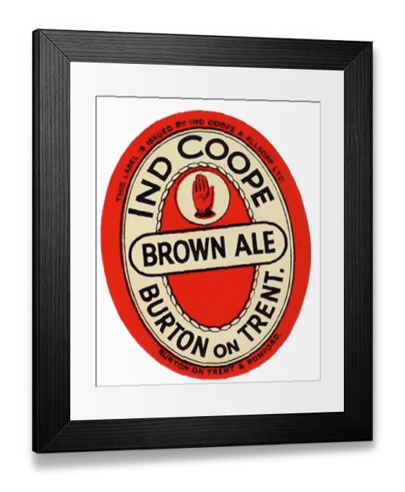 Framed Print : Ind Coope Brown Ale Framed Print : Ind Coope Brown Ale