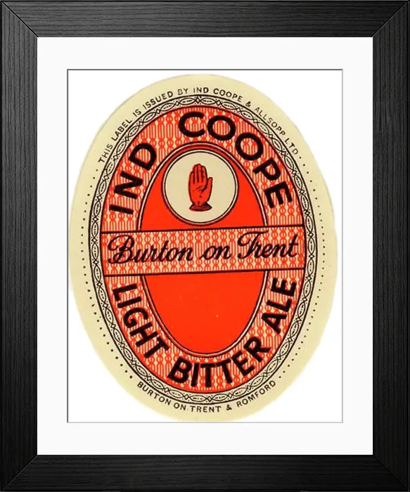 Framed Print : Ind Coope Light Bitter Ale Framed Print : Ind Coope Light Bitter Ale