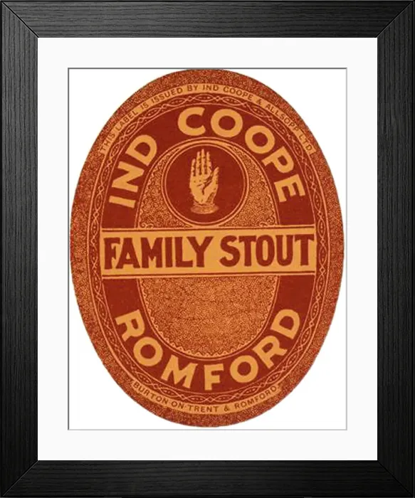 Framed Print : Ind Coope Family Stout Framed Print : Ind Coope Family Stout