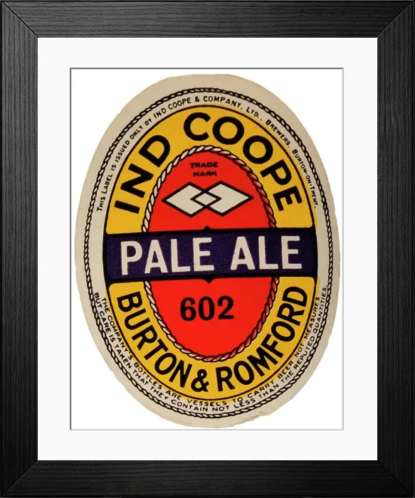 Framed Print : Ind Coope Pale Ale Framed Print : Ind Coope Pale Ale