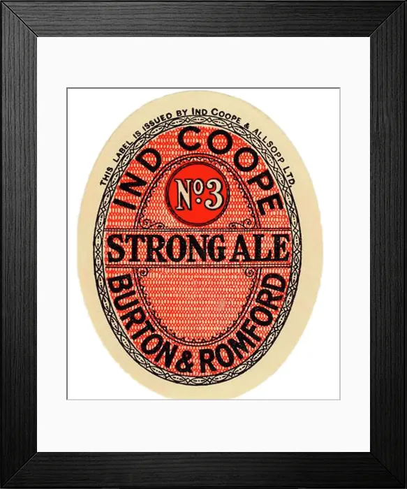 Framed Print : Ind Coope No3 Strong Ale Framed Print : Ind Coope No3 Strong Ale