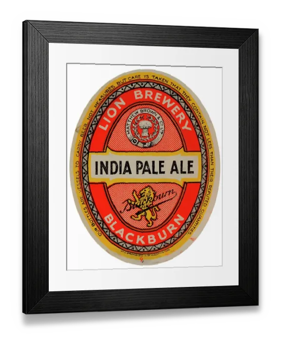Framed Print : Lion Brewery India Pale Ale Framed Print : Lion Brewery India Pale Ale