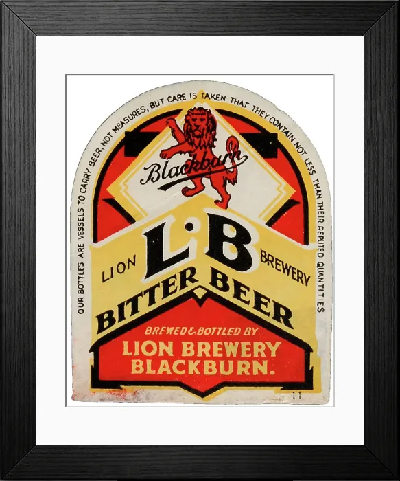 Framed Print : Lion Brewery Bitter Beer Framed Print : Lion Brewery Bitter Beer