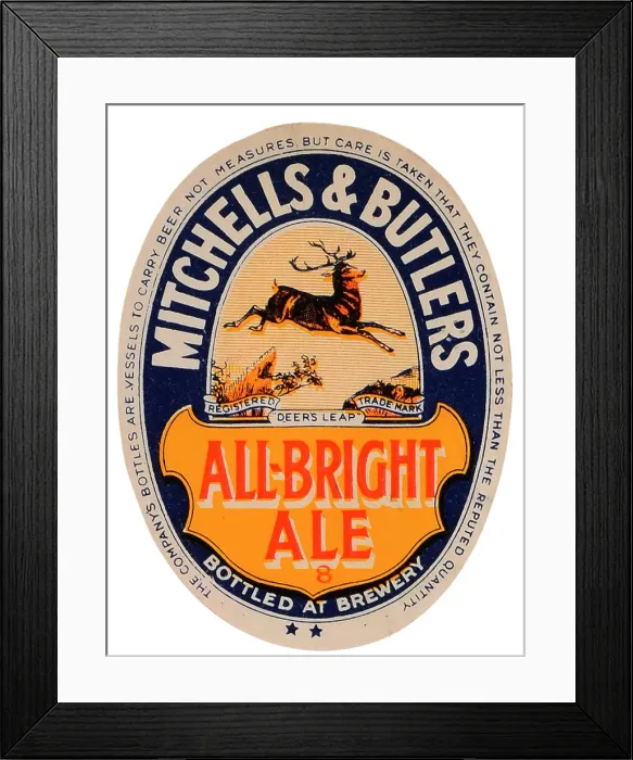 Framed Print : M&B All-Bright Ale Framed Print : M&B All-Bright Ale