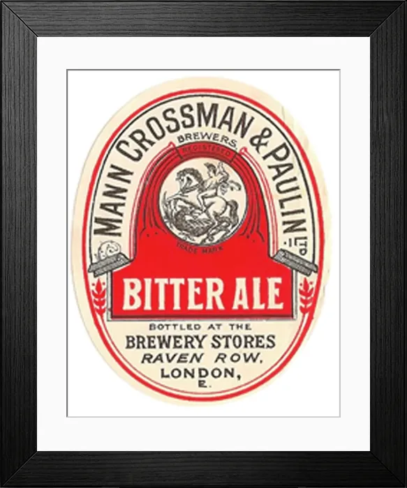 Framed Print : Mann, Crossman & Paulin Bitter Ale Framed Print : Mann, Crossman & Paulin Bitter Ale