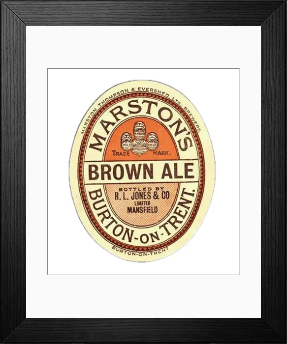 Framed Print : Marston's Brown Ale Framed Print : Marston's Brown Ale