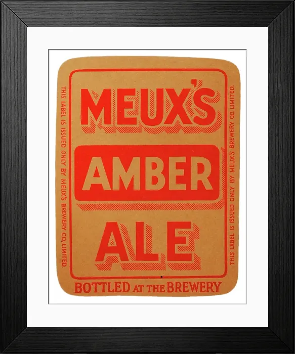 Framed Print : Meux's Amber Ale Framed Print : Meux's Amber Ale
