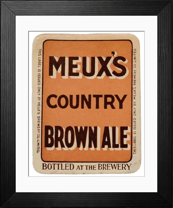 Framed Print : Meux's Country Brown Ale Framed Print : Meux's Country Brown Ale