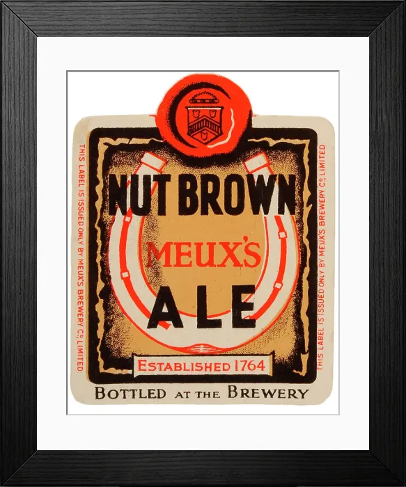 Framed Print : Meux's Nut Brown Ale Framed Print : Meux's Nut Brown Ale