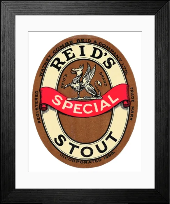 Framed Print : Reid's Special Stout Framed Print : Reid's Special Stout