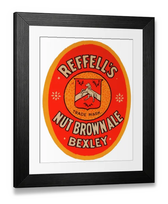 Framed Print : Reffell's Nut Brown Ale Framed Print : Reffell's Nut Brown Ale