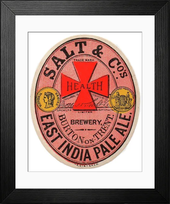 Framed Print : Salt & Co East India Pale Ale Framed Print : Salt & Co East India Pale Ale