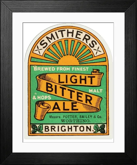Framed Print : Smithers Light Bitter Ale