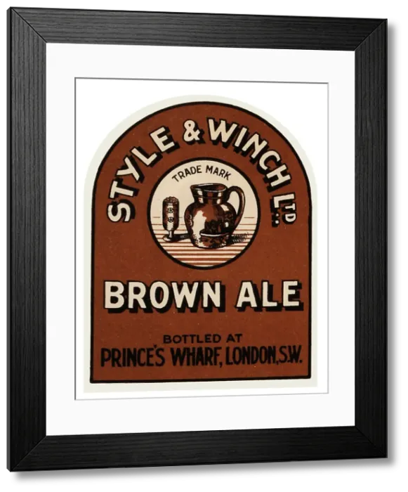 Framed Print : Style & Winch Brown Ale Framed Print : Style & Winch Brown Ale