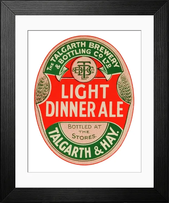 Framed Print : Talgarth Brewery Light Dinner Ale Framed Print : Talgarth Brewery Light Dinner Ale