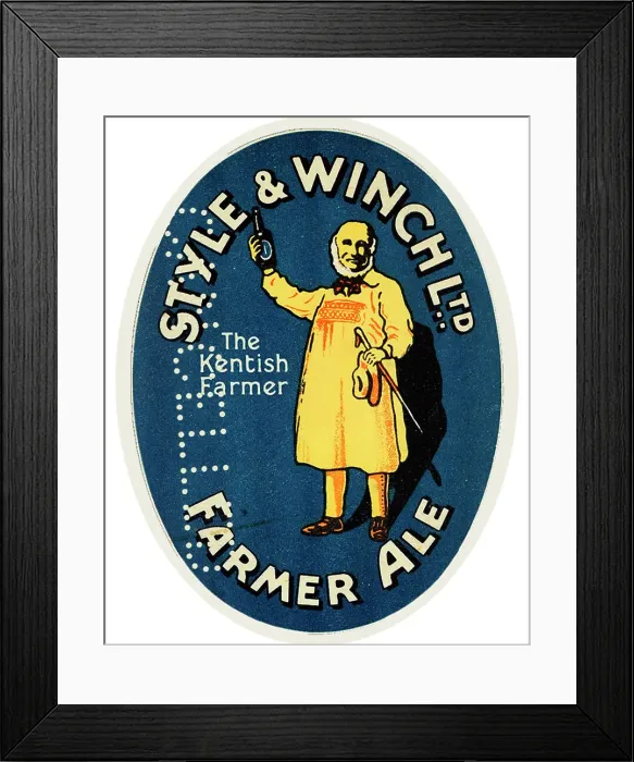 Framed Print : Style & Winch Farmer Ale