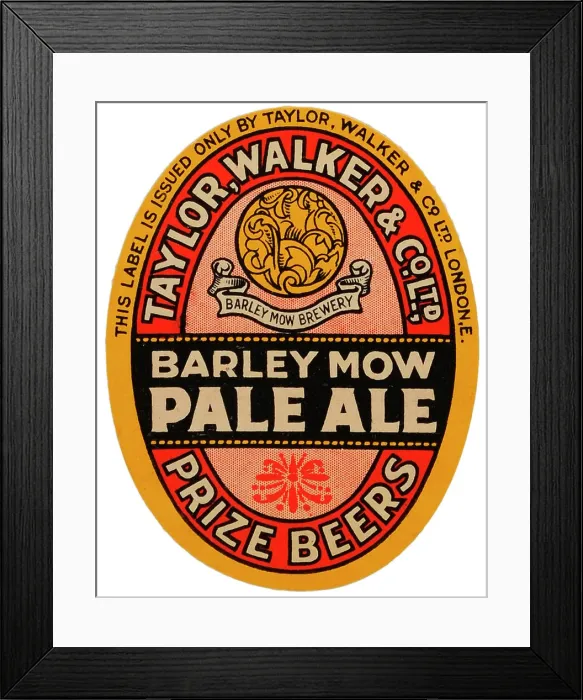 Framed Print : Taylor, Walker Barley Mow Pale Ale Framed Print : Taylor, Walker Barley Mow Pale Ale