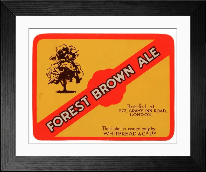 Framed Print : Whitbread Forest Brown Ale Framed Print : Whitbread Forest Brown Ale