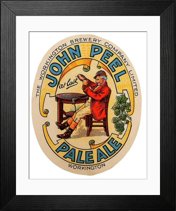 Framed Print : Workington Brewery John Peel Pale Ale Framed Print : Workington Brewery John Peel Pale Ale