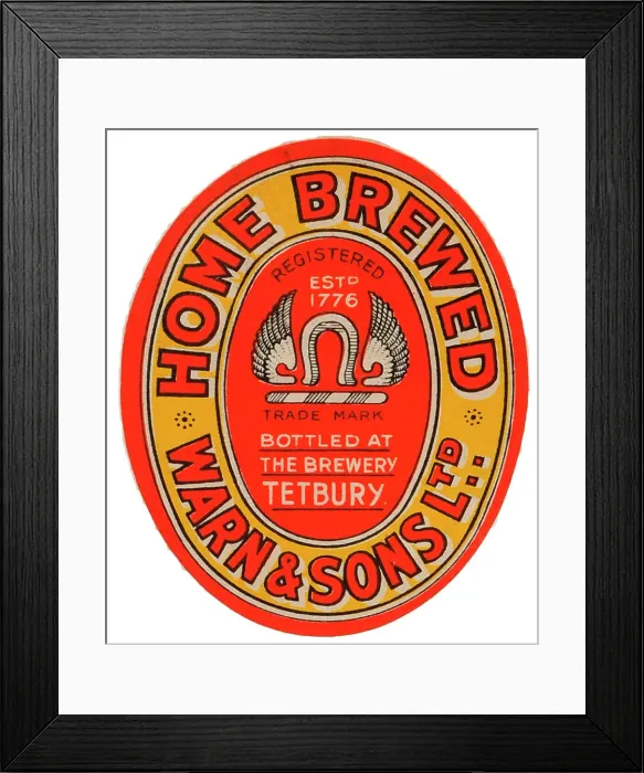 Framed Print : Warn & Sons Home Brewed Framed Print : Warn & Sons Home Brewed