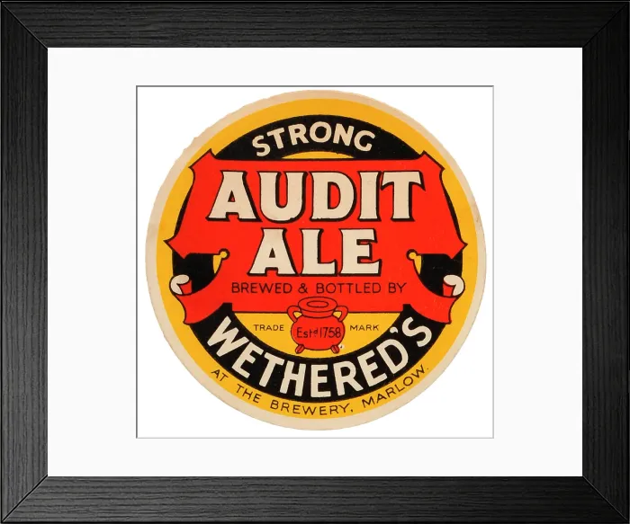 Framed Print : Wethered's Strong Audit Ale Framed Print : Wethered's Strong Audit Ale