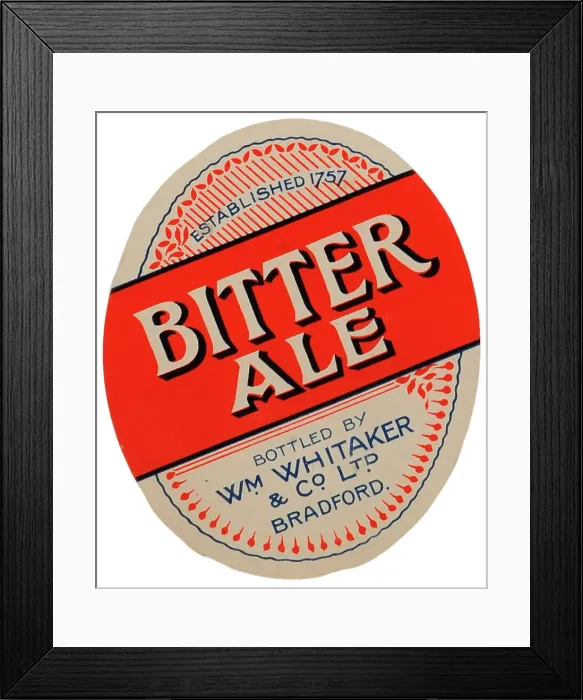 Framed Print : Wm Whittaker Bitter Ale Framed Print : Wm Whittaker Bitter Ale