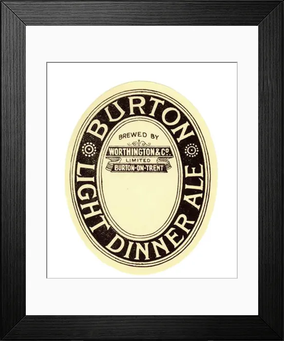 Framed Print : Worthington's Light Dinner Ale Framed Print : Worthington's Light Dinner Ale