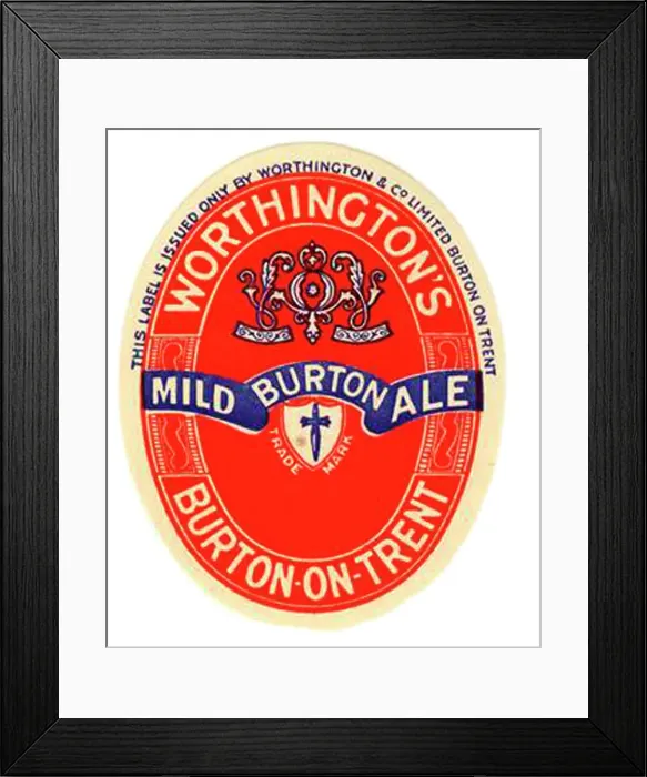 Framed Print : Worthington's Mild Burton Ale 3 Framed Print : Worthington's Mild Burton Ale 3