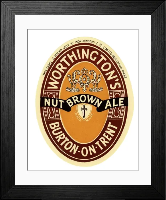 Framed Print : Worthington's Nut Brown Ale Framed Print : Worthington's Nut Brown Ale