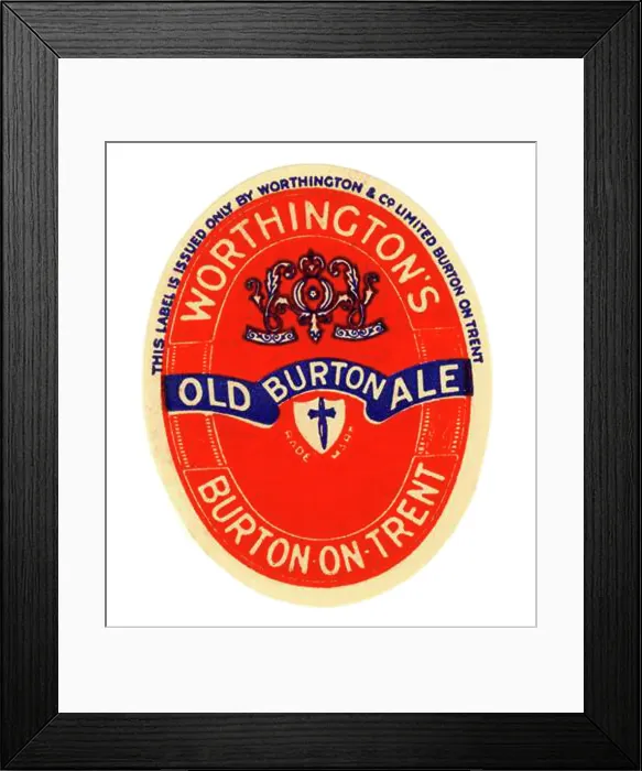Framed Print : Worthington's Old Burton Ale (Red Label) Framed Print : Worthington's Old Burton Ale (Red Label)