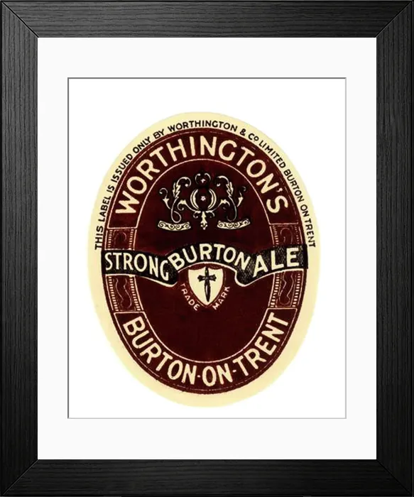 Framed Print : Worthington's Strong Burton Ale Framed Print : Worthington's Strong Burton Ale