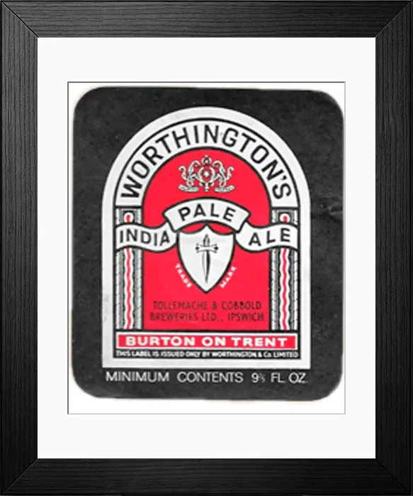 Framed Print : Worthington's India Pale Ale 2 Framed Print : Worthington's India Pale Ale 2